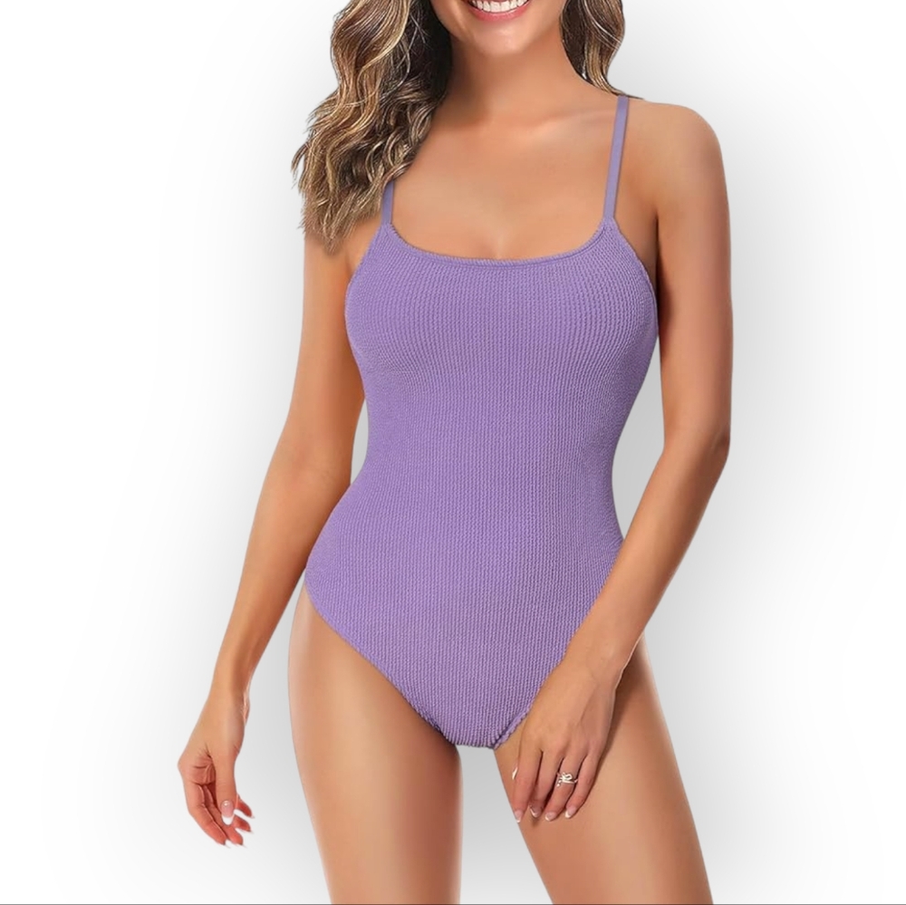 Ribbed One Piece Swimsuit